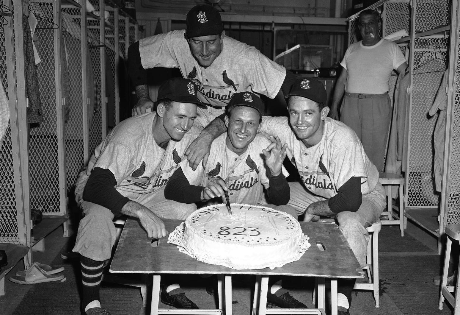 Stan Musial, Al Dark, Freddy Hutchinson